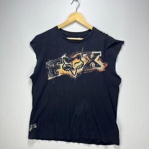 Vintage Y2K Fox Racing Tanktop Sleeveless Shirt Large